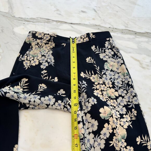 ETRO BLACK FLORAL VISCOSE PANTS SIZE IT 42 / US 8 NWOTS! - Picture 12 of 16
